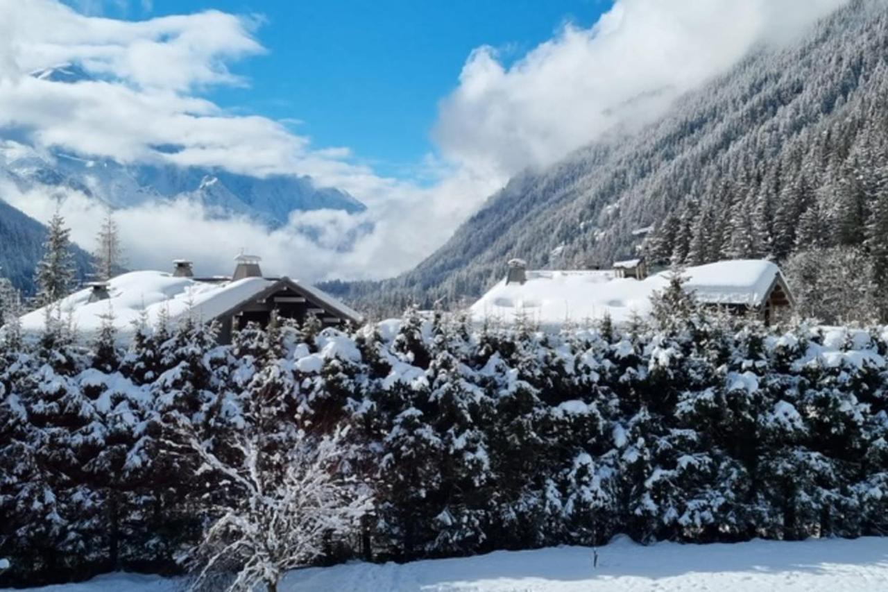 Charming Apt With Swimming Pool In Argentiere Chamonix Bagian luar foto