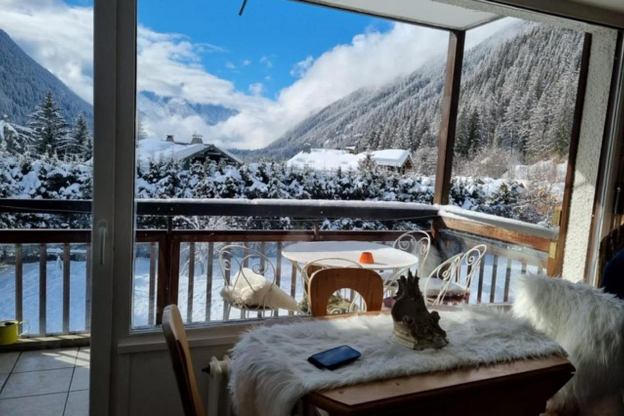 Charming Apt With Swimming Pool In Argentiere Chamonix Bagian luar foto