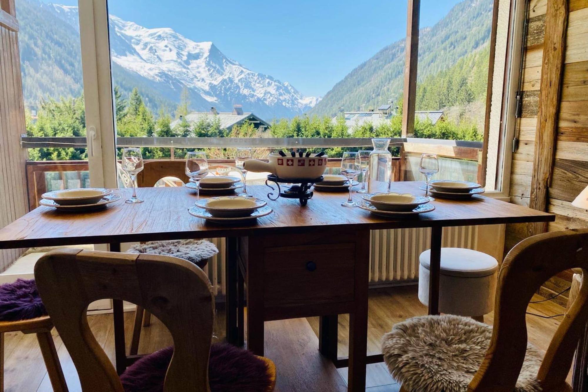 Charming Apt With Swimming Pool In Argentiere Chamonix Bagian luar foto